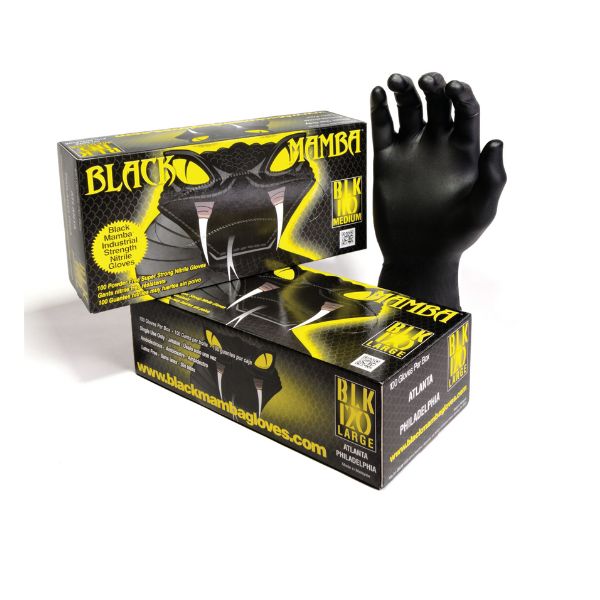 Black Mamba Disposable Nitrile Gloves  MEDIUM