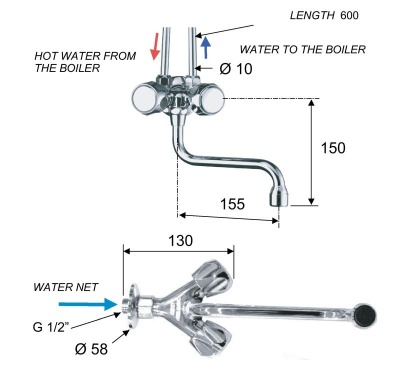 Remer Mixer For Water Heater