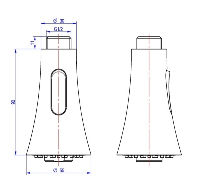 Eros Dual Spray Kitchen Handset