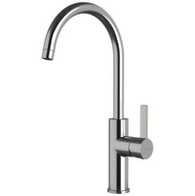 Alpina Round Single Lever Kitchen Mixer - Chrome