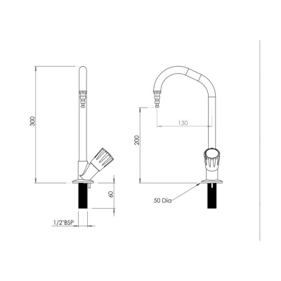 Arboles Fixed Spout lab Tap