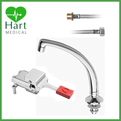 Foot Operated Accessible Kitchen Tap Set - 170mm Reach Spout