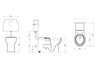 Pro Series Extended Projection Back To Wall Pan