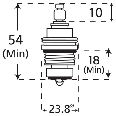 Standard 1/2'' Replacement Tap Valve