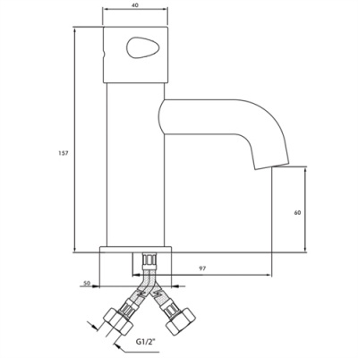 The Temperature Control Non concussive Timer Basin Tap