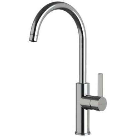 Alpina Round Cold Start Single Lever Kitchen Mixer - Chrome