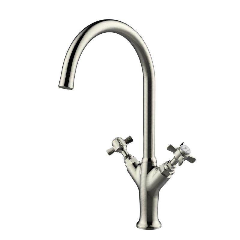 Alpina Classic Sink Mixer - Brushed Nickel