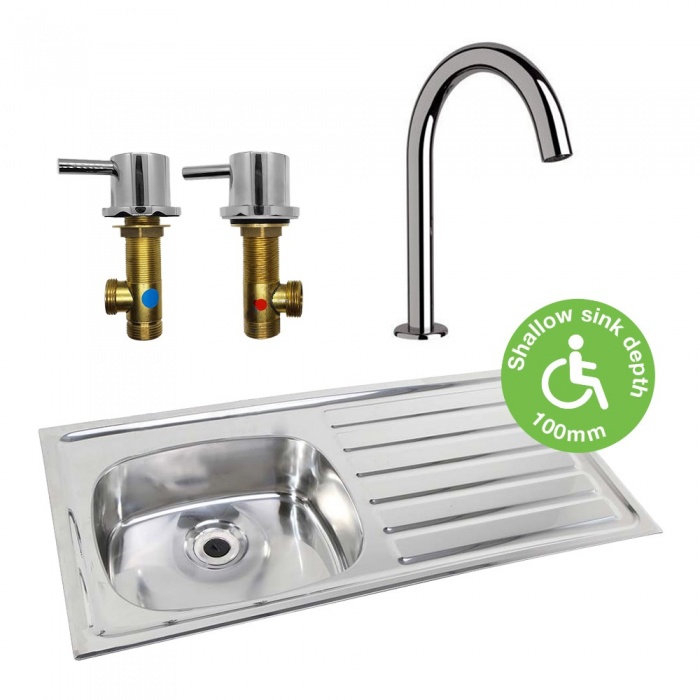 Accessibility Kitchen Set | Fixed Spout | Disabled Use