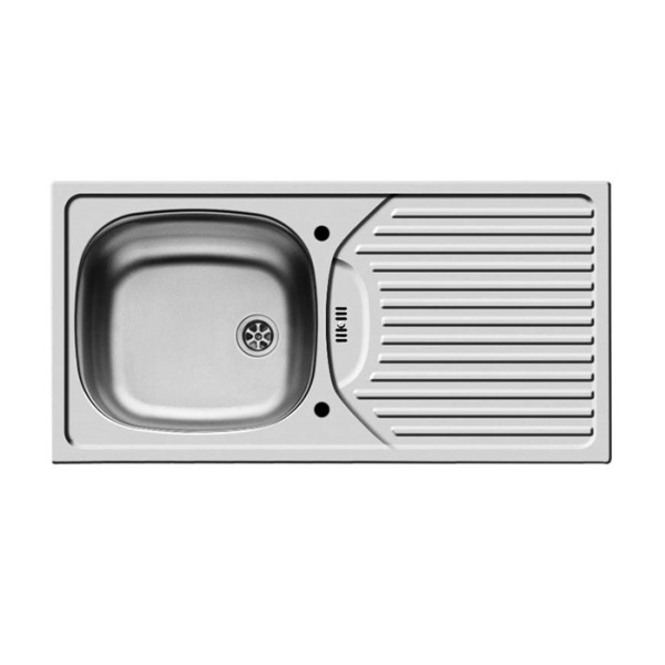 Pyramis Slimline Single Bowl & Drainer Kitchen Sink