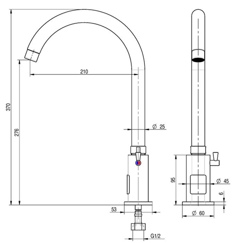 Monolith 14 Long Reach Autotap | Swivel Spout Sensor Tap - NotJustTaps ...