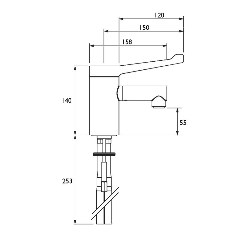 Bristan HTM04-01 Basin Mixer - NotJustTaps.co.uk