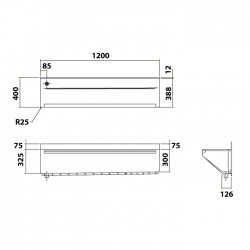 HTM64 Surgical Scrub-Up Trough | 1-2 User Station